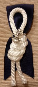 Nautical Knot Boutonniere With Charm