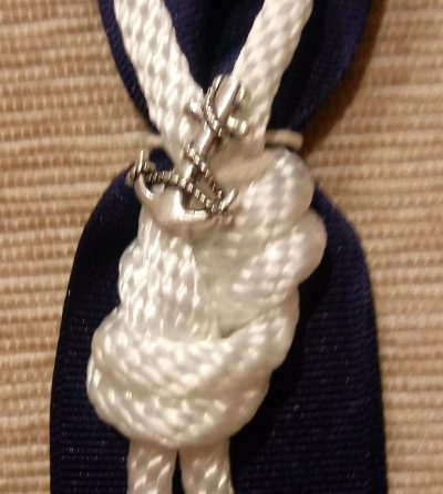 Nautical Knot Boutonniere With Charm