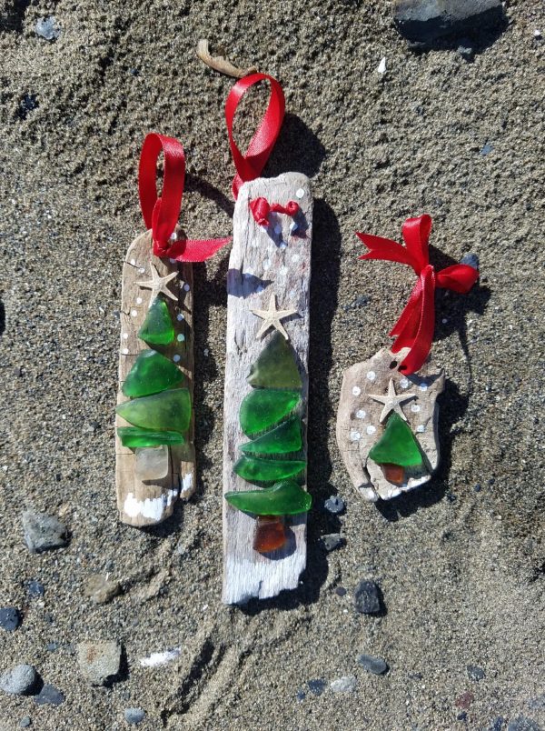driftwood ornaments (set of 3)